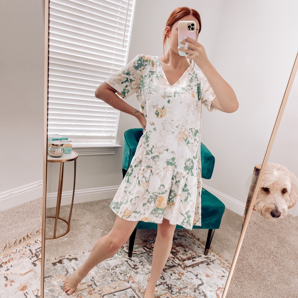 Floral high low dress, from Target.